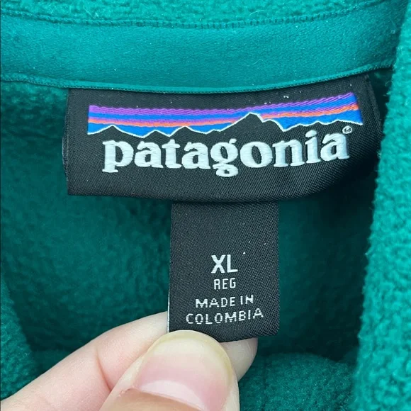 Patagonia Green Half-Zip Fleece - Picture 2 of 6